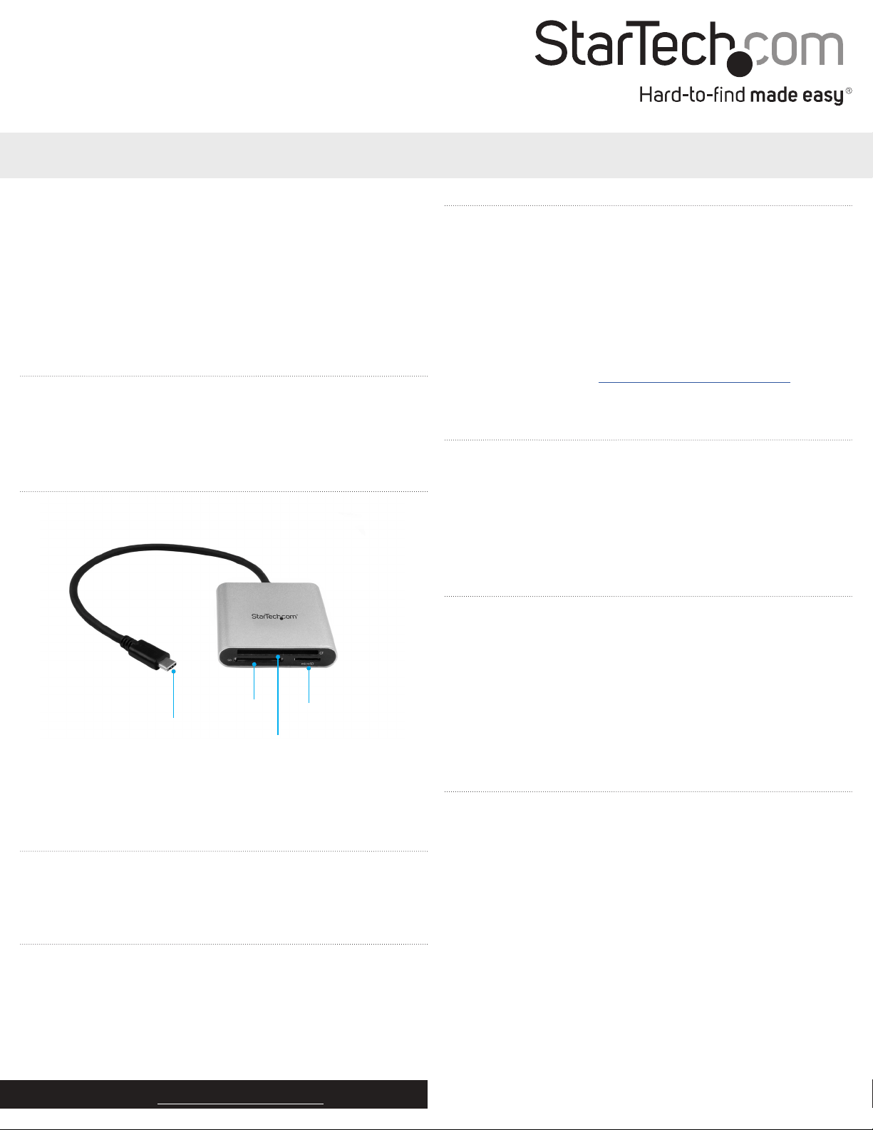 1587-startech-multi-slot-card-reader-usb-c-30-plug-manual page 1